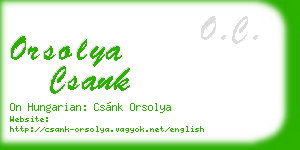 orsolya csank business card